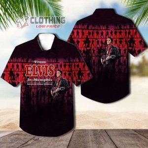 From Elvis In Memphis American Sound Sessions King Of Rock Elvis Presley Hawaiian Shirt