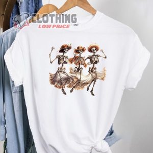 Funny Couple Halloween Costume Ideas T Shirt Dancing Skeletons Halloween Shirt Halloween Dancing Skeleton Shirt 2