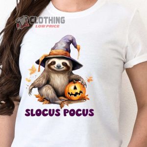 Funny Halloween Shirt Sloth Hallloween T shirt Slocus Pocus 2