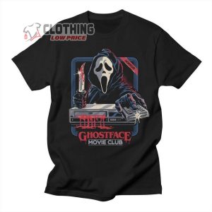 Ghost Face Movie Club Halloween Vintage Shirt, Vintage 90S Halloween Serial Killer Shirt, Horror Movie Halloween Costumes Shirt