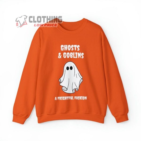 Ghost & Goblins Crewneck Halloween Sweatshirt, A Frightful Fashion Fall Sweatshirt, Spooky Season Merch