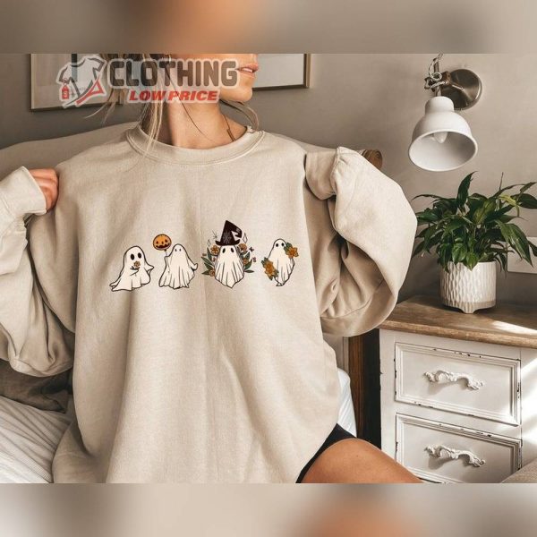 Ghost Halloween Womens Mens Sweatshirt, Spooky Season Sweatshirt, Fall Vintage Halloween Sweatshirt, Sweater