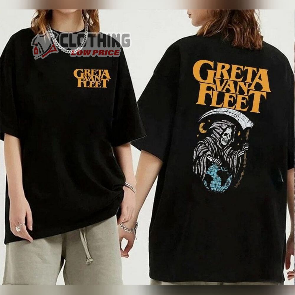 Greta Van Fleet Starcatcher World Tour 2023 Signatures Merch Greta Van Fleet Album 2023 Shrit 6970