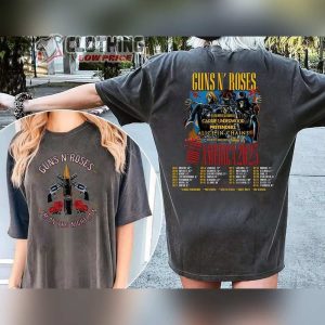 Guns N Roses North American Tour Dates 2023 Shirt Music Legend Guns N Roses Lineup T Shirt Rock Band Guns N Roses Concert In US With Special Guest The Pretenders Sweatshirt2