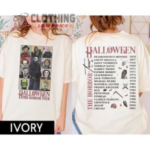 Halloween Characters The Horror Tour Shirt Universal Studios Halloween Horror Nights 2023 T Shirt Halloween Horror Nights T Shirt 2