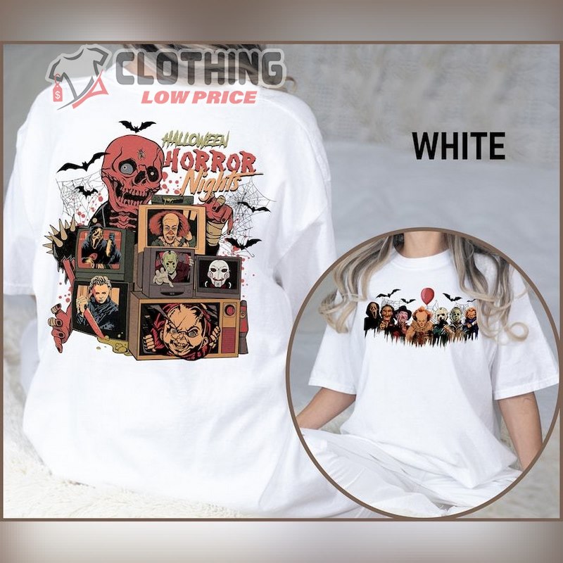 Halloween Horror Nights 2023 T- Shirt, Halloween Horror Characters Television T- Shirt, Halloween Party 2023 Shirt, Spooky Season