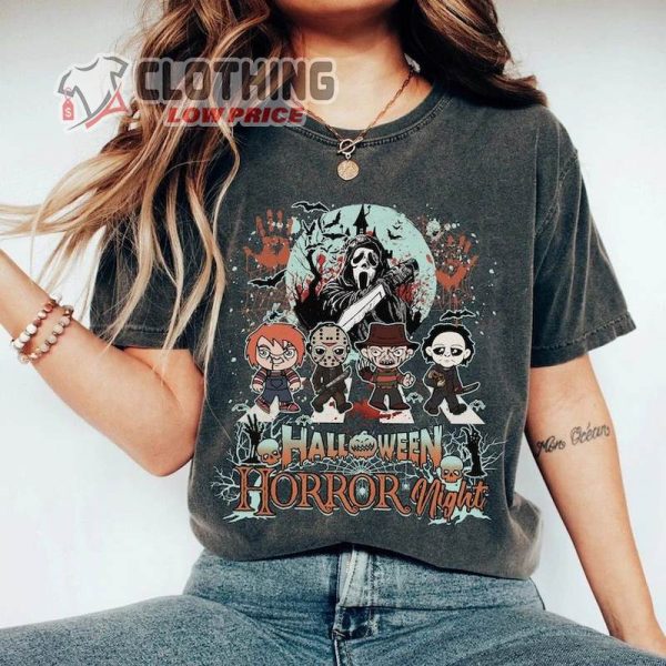 Halloween Horror Nights Scary Movie T- Shirt, Universal Studios Halloween T- Shirt, Halloween Horror Nights 2023 Merchandise Merch