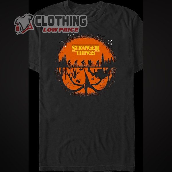 Halloween Silhouettes Stranger Things T Shirt Universal Halloween Horror Nights 2023 Merch 1