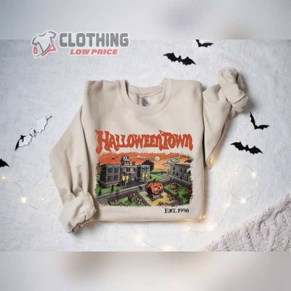 Halloweentown Est 1998 Vintage Style Sweatshirt, Halloweentown University Retro Halloweentown Sweatshirt, Vintage Fall Halloween Tee