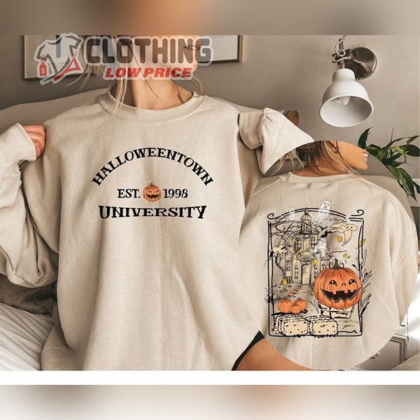 Halloweentown University Est 1998 Sweatshirt, Best Teacher Halloween Costumes Merch, Teacher Halloween Ideas Shirt