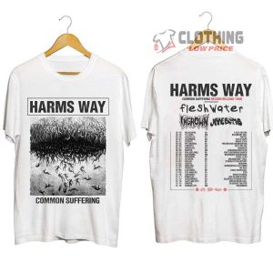 Harm's Way Common Suffering Tour 2023 Merch Harm'S Way Fall 2023 North American Tour New Song Devour Shirt Common Suffering Concert With Special Guests T Shirt 1