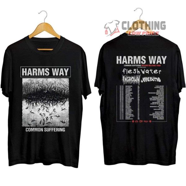 Harm’s Way Common Suffering Tour 2023 Merch, Harm’S Way Fall 2023 North American Tour New Song Devour Shirt, Common Suffering Concert With Special Guests T-Shirt