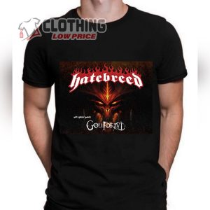 Hatebreed Band Concert 2023 With Special Guestsgod Forbid T- Shirt, Hatebreed Band Concert 2023 T- Shirt, Hatebreed Tour 2023 T- Shirt