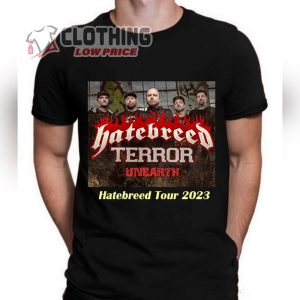 Hatebreed Terror Unearth Tour Shirt, Hatebreed Tour 2023 T- Shirt, Hatebreed Band Tour Guide Merch