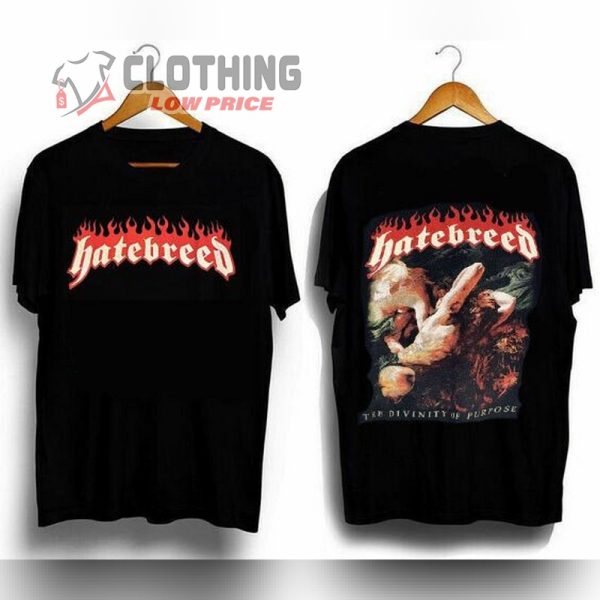 Hatebreed The Divinity Of Purpose Hardcore Punk Band T- Shirt, Hatebreed Tour 2023 T- Shirt, Hatebreed Band Songs List Merch