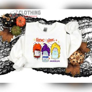 Hocus Pocus Halloween Nurse Womens Tshirt Hocus Pocus Shirt Halloween Merch 1 4