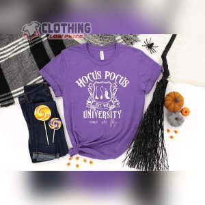 Hocus Pocus University Halloween Release Dates Merch Halloween Witches Tee Hocus Pocus Sweatshirt Trick Or Treat Shirt3