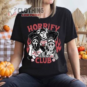 Horrify Club Stranger Things Horror Killers Halloween T Shirt Halloween Horror Nights 32 Merch 3