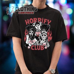 Horrify Club Stranger Things Horror Killers Halloween T Shirt Halloween Horror Nights 32 Merch 4
