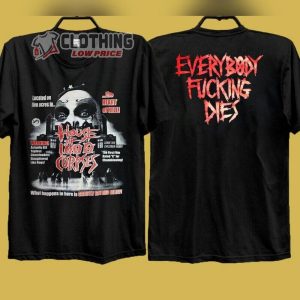 House Of A Thousand Corpses Horror Movie Halloween T-Shirt, Horror Film Warning Tee Merch