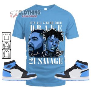 ItS All A Blur Tour 2023 Drake Shirt Drake 21 Savage Concert Shirt Drake Merch Tee Bobbie Drake Beef Shirt