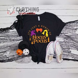 It’s Just A Bunch Of Hocus Pocus Shirt, Witch Bat Halloween Shirt