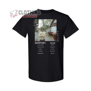Jack Harlow Jackman Album Cover Unisex Black Tee Shirt For Men Jack Harlow Gang Gang Gang Song Shirts Jack Harlow Common Groung Song Merch