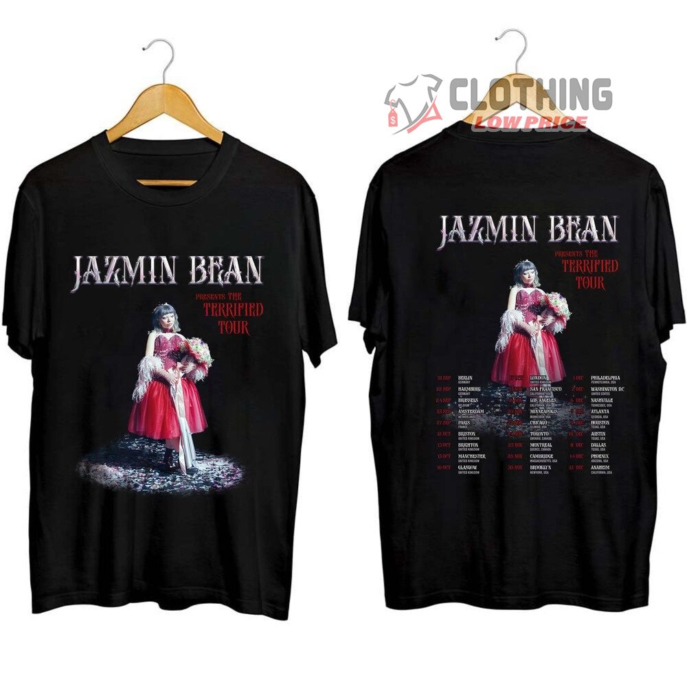 Jazmin Bean The Terrified Tour 2023 Merch, Jazmin Bean Tour Dates 2023 Shirt, The Terrified Tour 2023 Tickets T-Shirt