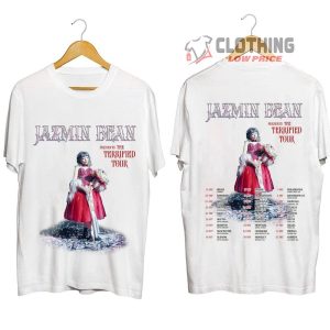 Jazmin Bean The Terrified Tour 2023 Merch Jazmin Bean Tour Dates 2023 Shirt The Terrified Tour 2023 Tickets T Shirt 2