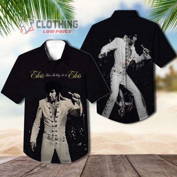King Of Rock Elvis Presley Music World Tour Hawaiian Shirt