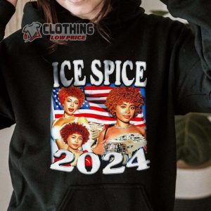 Limited Vintage Style Ice Spice T Shirt Ice Spice 2024 Tour Sweatshirt Ice Spice Vintage Hoodie3