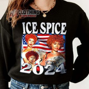 Limited Vintage Style Ice Spice T Shirt Ice Spice 2024 Tour Sweatshirt Ice Spice Vintage Hoodie4