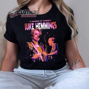 Luke Hemmings 5 Seconds Of Summer Tour 2023 Merch, Luke Merch When Facing The Things We Turn Away From Album Shirt, Luke Hemmings Concert 2023 T-SHIRT