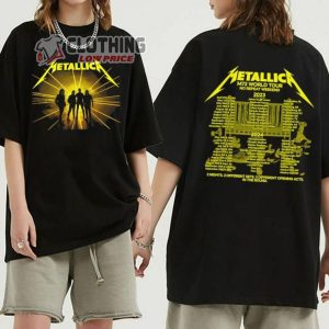 Metallica M72 World Tour 2023 2024 Unisex Shirt Metallica Band No Repeat Weekend Shirt Metallica Updated Tour Setlists Tee Metallica Tour Dates T Shirt Metallica Skull Merch