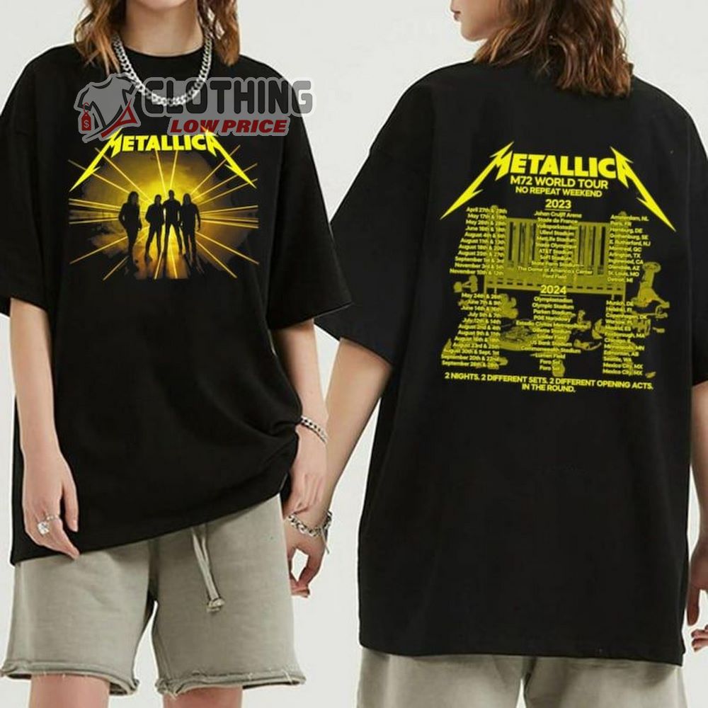 Metallica World Tour 2023 Merch, Metallica Signatures Shirt, Metallica ...