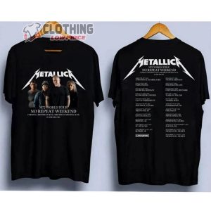 Metallica M72 World Tour No Repeat Weekend Merch, Metallica 72 Seasons 2023 – 2024 World Tour Shirt, Metallica 72 Seasons Full Abum T-Shirt