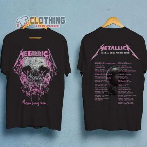 Metallica Reveal 2023 World Tour Merch, Metallica Wherever I May Roam Song Shirt, Metallica Tour Dates And Setlist 2023-2024 T-Shirt