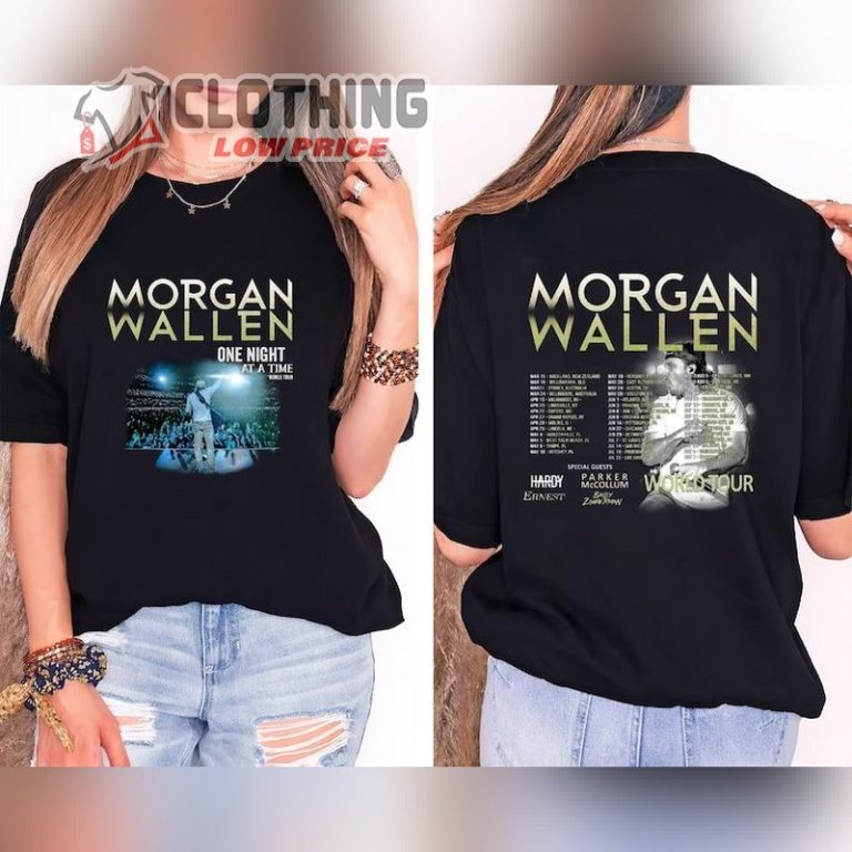 One Night At A Time Tour, Morgan Wallen Concerts 2023 T- Shirt, Morgan ...