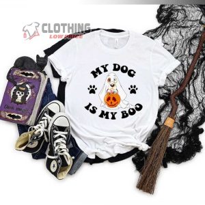 My Dog Is My Boo Halloween Shirt, Cute Halloween Shirt, Spooky Dog Tee, Spooky Pumpkin Tee, Ghost Dog Shirt, Halloween Dog T Shirt, Funny Halloween Shirt