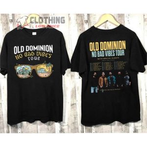 Old Dominion Tour Ticket On Sale 2023 Hoodie Old Dominion No Bad Vibes Tour 2023 Merch Old Dominion 2023 Tour Shirt4