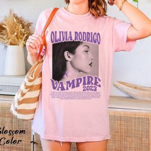 Olivia Rodrigo Vampire Red New Album Merch Olivia Rodrigo Vampire Shirt Vampire Red New Album T Shirt 2