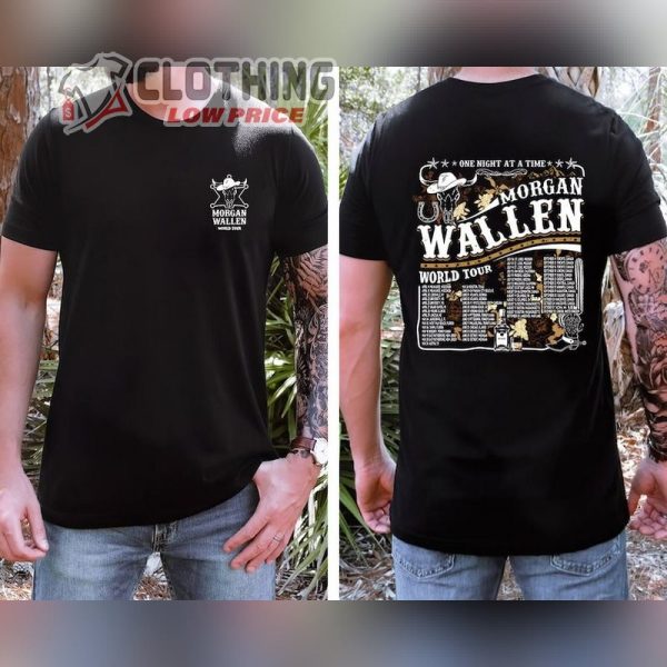 One Night At A Time Tour, Morgan Wallen Concerts 2023 T- Shirt, Morgan Wallen Tour Merch