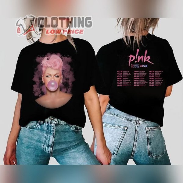 P!nk Summer Carnival Tour 2023 Shirt, Pink Concert Tickets Merch, Pink Summer Carnival Tour 2023 Usa T- Shirt