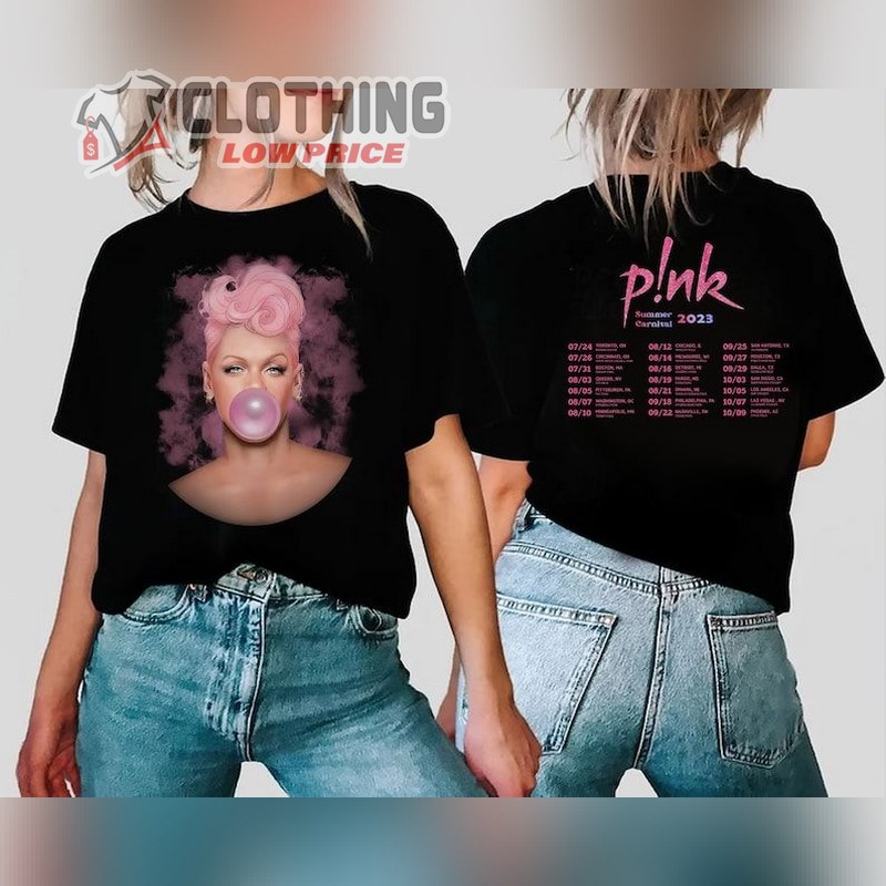 P!Nk Music Shirt Vintage 90S Pink Summer Carnival 2023 Tour Sweatshirt Y2k  Merch Hoodie - Limotees