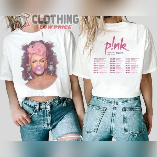 P!nk Summer Carnival Tour 2023 Shirt, Pink Concert Tickets Merch, Pink Summer Carnival Tour 2023 Usa T- Shirt