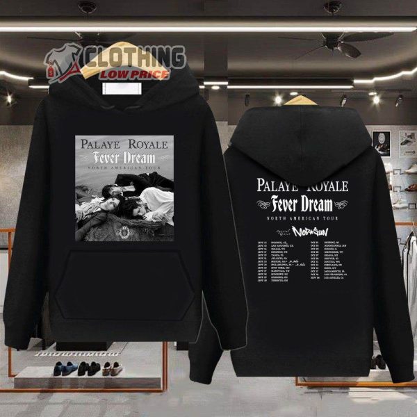 Palaye Royale Fever Dream North American Tour 2023 Merch, Palaye Royale Fever Dream Tour 2023 With Special Guest Shirt, Palaye Royale Fever Dream Tour Dates 2023 T-Shirt