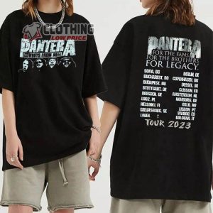 Pantera Cowboys From Hell 2023 Tour Merch Pantera For The Fans For The Brothers For Legacy Tour 2023 Shirt Pantera Tour 2023 T Shirt 1