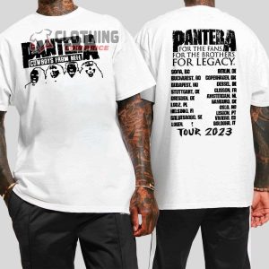 Pantera Cowboys From Hell 2023 Tour Merch Pantera For The Fans For The Brothers For Legacy Tour 2023 Shirt Pantera Tour 2023 T Shirt 3
