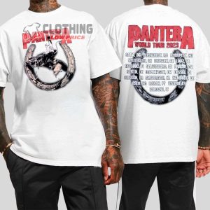 Pantera For Legacy World Tour 2023 Merch Pantera World Tour 2023 Tee Pantera For Legacy World Tour 2023 Tickets T Shirt 1