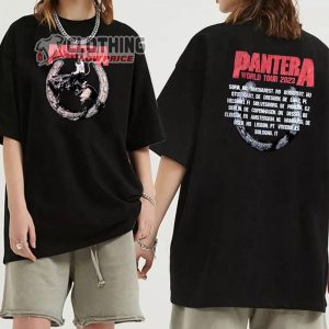 Pantera For Legacy World Tour 2023 Merch Pantera World Tour 2023 Tee Pantera For Legacy World Tour 2023 Tickets T Shirt 2